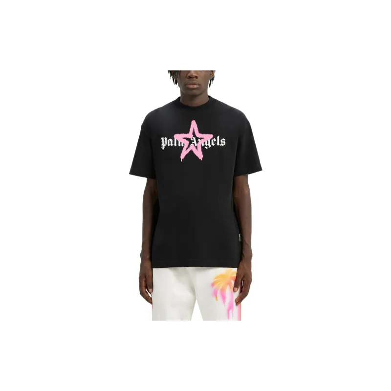 PALM ANGELS Star Sprayed T Shirt-2