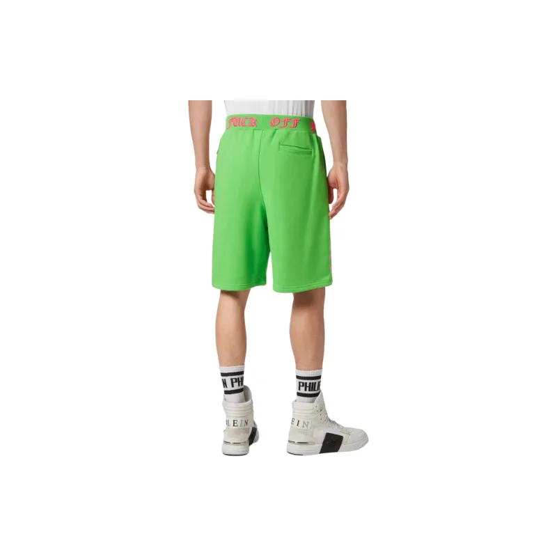 PHILIPP PLEIN Graphic print Track Shorts-8