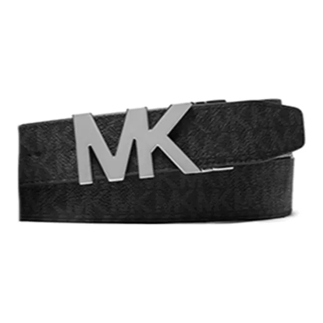 MICHAEL KORS Artificial Leather Fabric Leather Belts Men's Black Width: 3cm-0