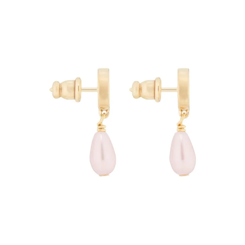 DIOR Metal Earrings Women's Pink-1