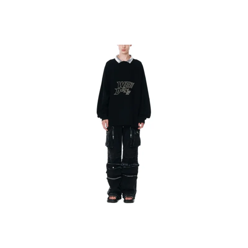 WE11DONE Polo Shirts Unisex Black-2