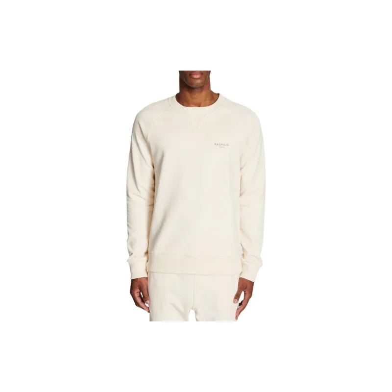 BALMAIN Sweatshirts Men White-2
