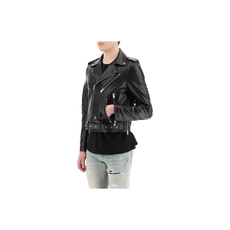 AMIRI Leather Biker Jacket-7