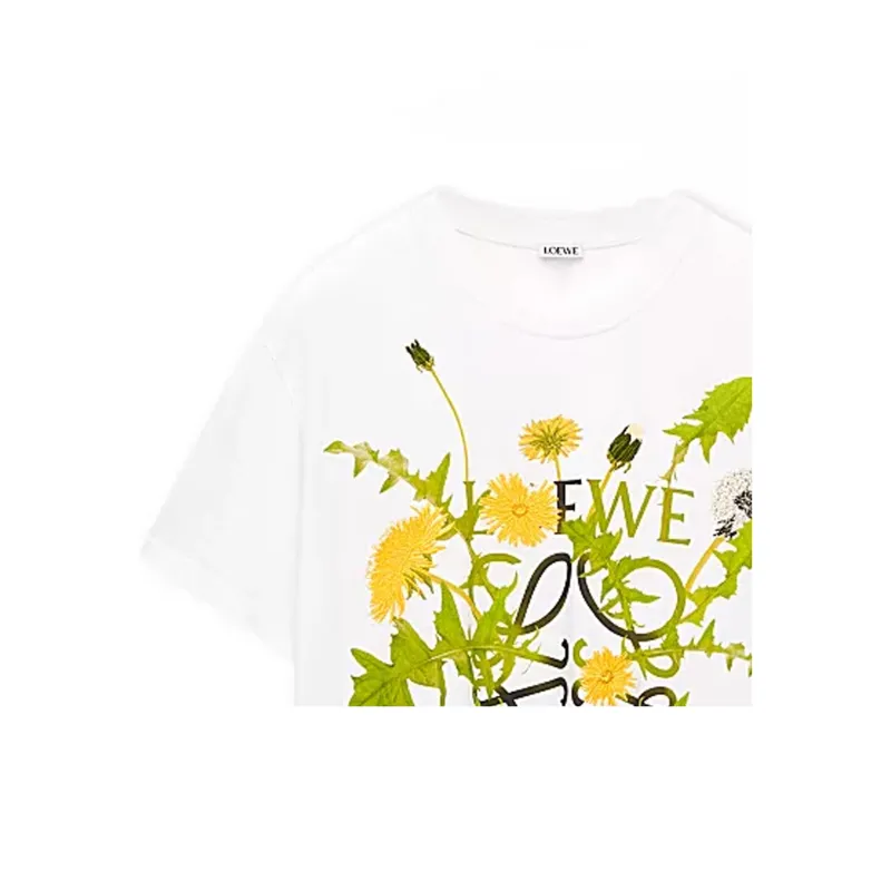 LOEWE Anagram Flowers T Shirt-2