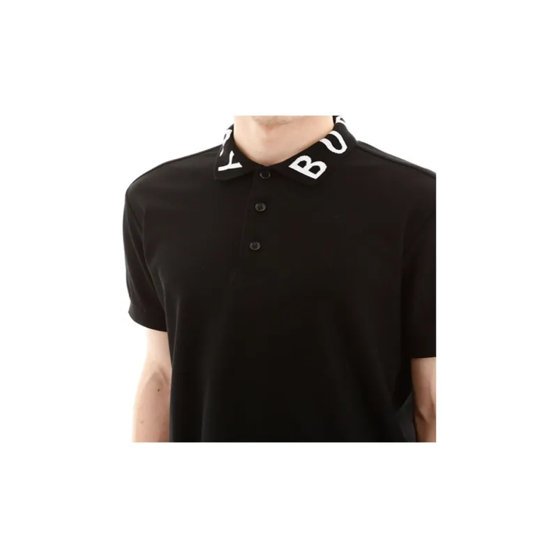 Burberry Men Ryland Collar Logo Polo Black-6