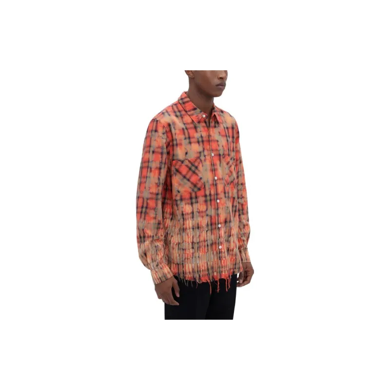 AMIRI Logo-embroidered Check-pattern Shirt-4