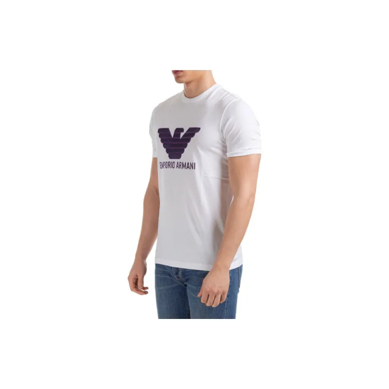 EMPORIO ARMANI T Shirts Men White-4