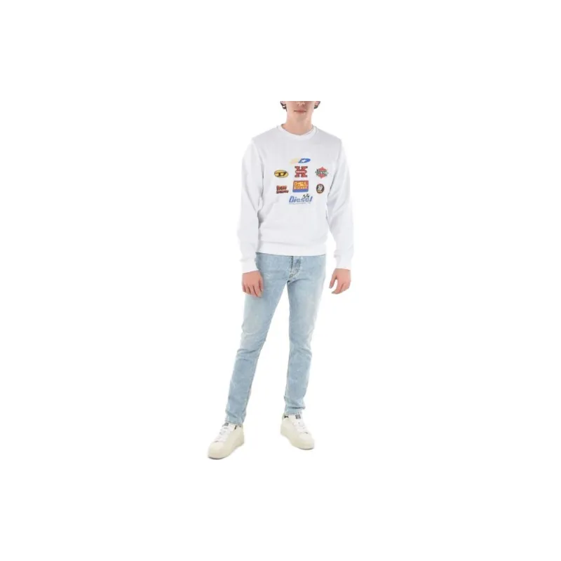 DIESEL Sweatshirts Men White-2