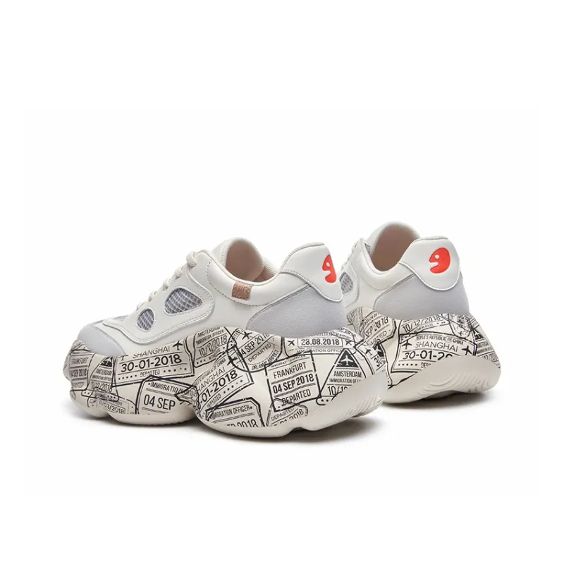 U.IN Zaluz Series Height Increasing Low Top Chunky Sneakers Women's-28