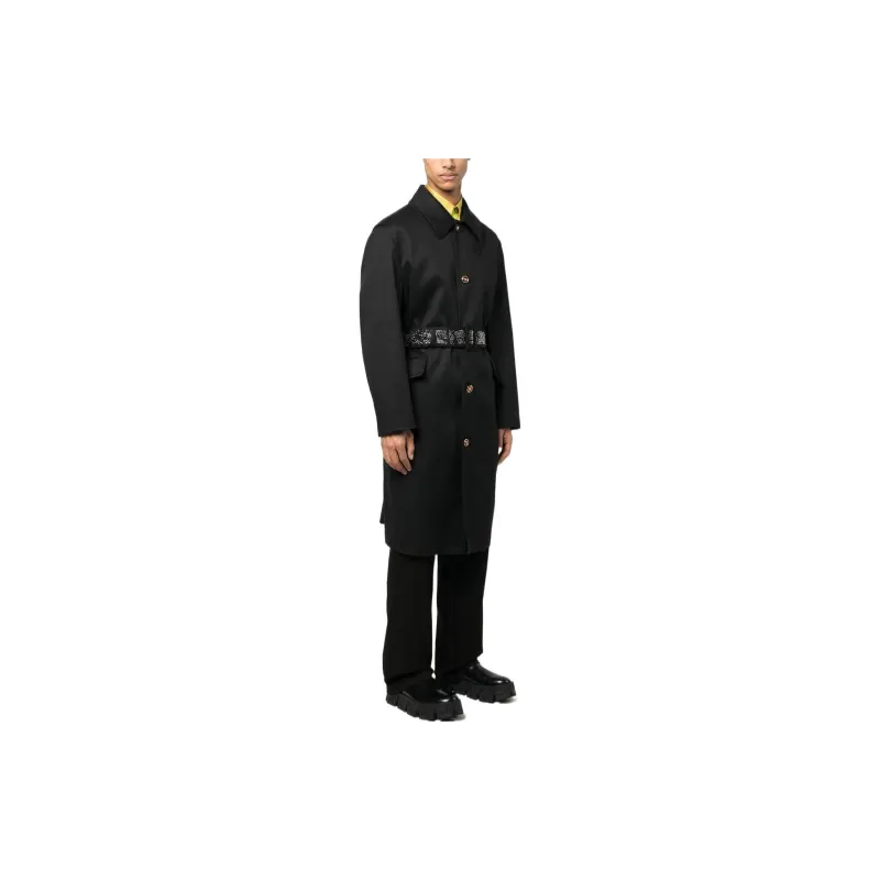 VERSACE Wool Trench Coat-3