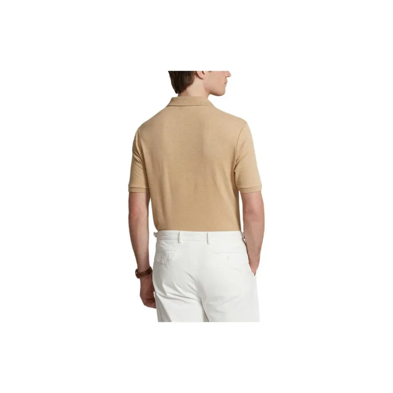 Polo Ralph Lauren SS24 Polo Shirt Men's Camel Mixed Color-3