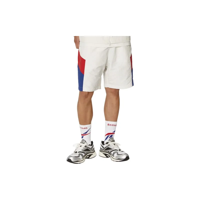 Reebok TWIN VECTOR Casual Shorts Men's Gray White-3
