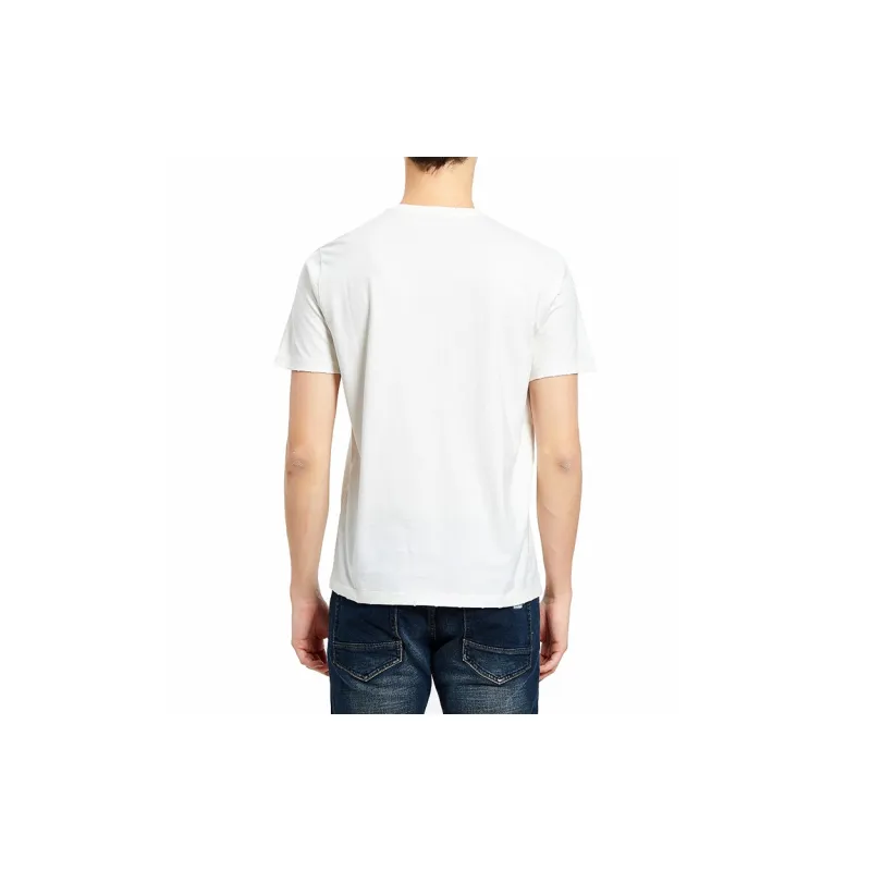 Charlie Luciano Drop Shoulder Sleeve T Shirt Unisex White-4