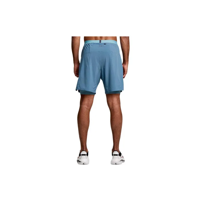 Saucony Soutpace7' 2-In-1 Short Casual Shorts Men's Blue-2