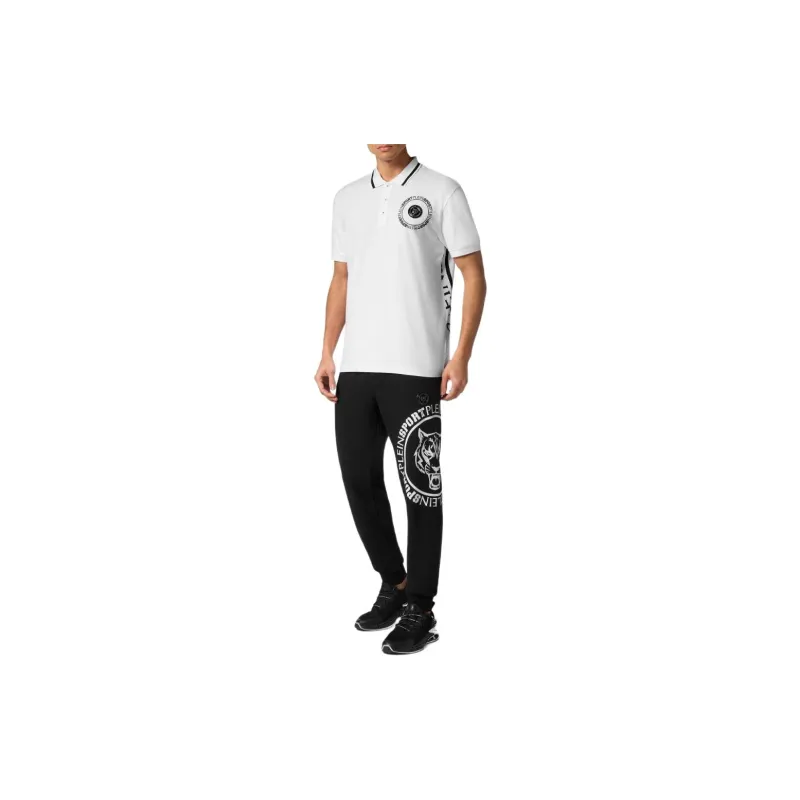 PLEIN SPORT SS24 Polo Shirt Men's White-1