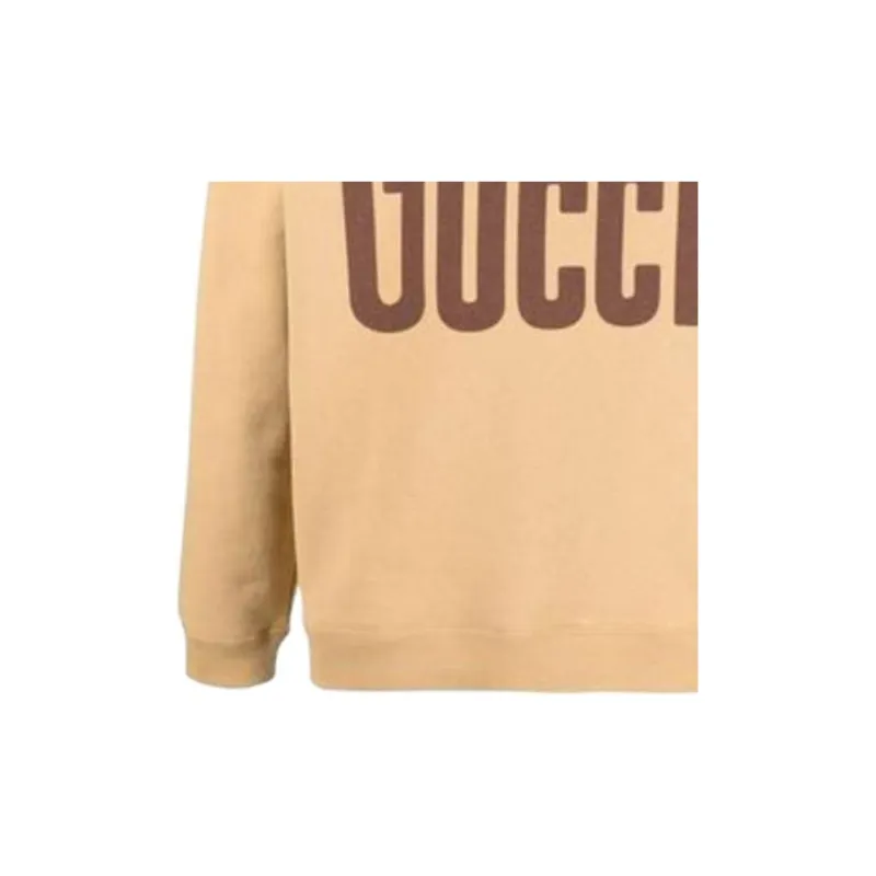 GUCCI 1921 Series SS22 CrewNeck Long Sleeve Sweatshirt Brown-5