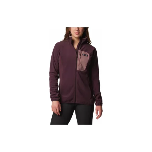 Columbia Outdoor Tracks Jackets Women's Small Bean Color