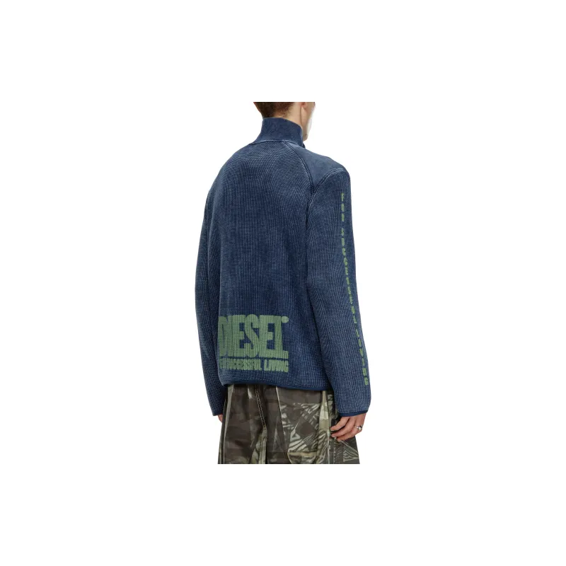 DIESEL S Wafcool Zip LS Sweatshirt-3