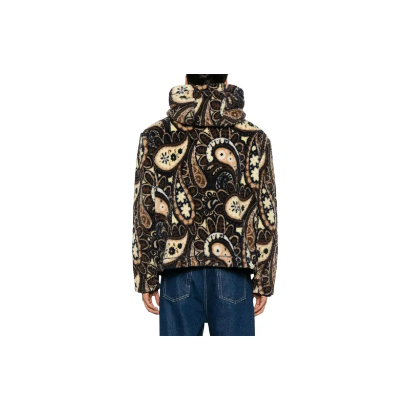 DROLE DE MONSIEUR Paisley Printed Zipped Jacket-1