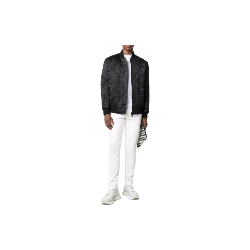 PHILIPP PLEIN Tattoo motif Embroidered Bomber Jacket-1