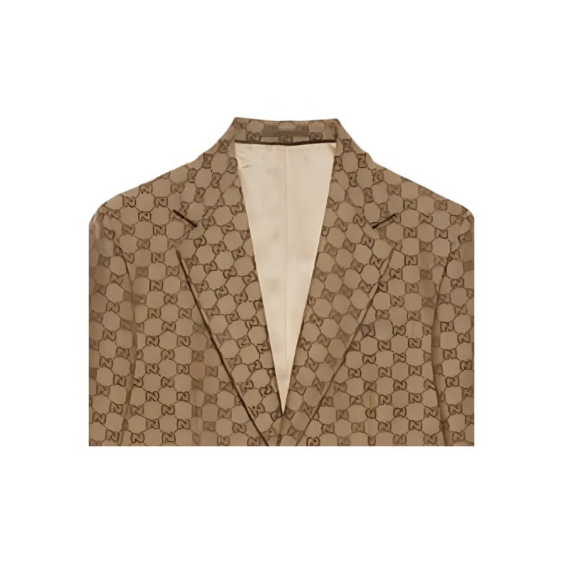 GUCCI Gg Supreme Linen Blazer-6