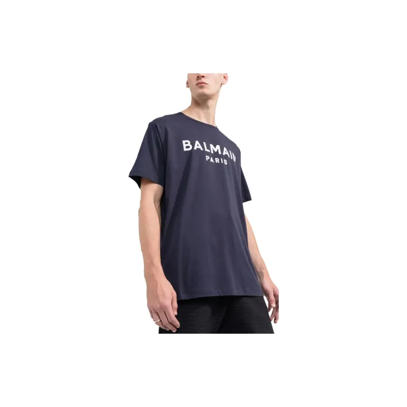 BALMAIN T-Shirts Men Navy Blue-3