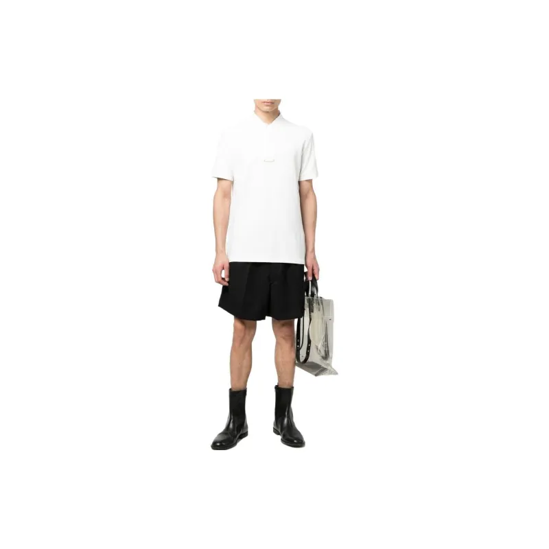 Maison Margiela Collarless Polo Shirt-1
