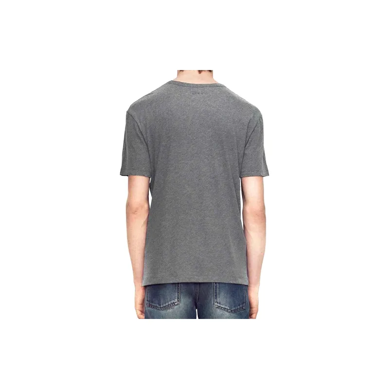 GUCCI T-Shirts Men Dark Gray-4