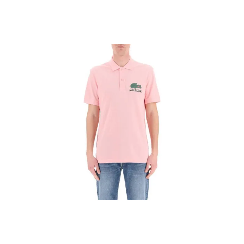 LACOSTE Polo Shirts Men Pink-1