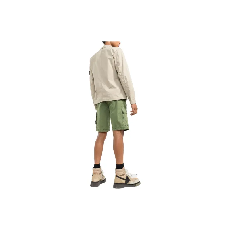 STONE ISLAND Cargo Shorts Men Green-1