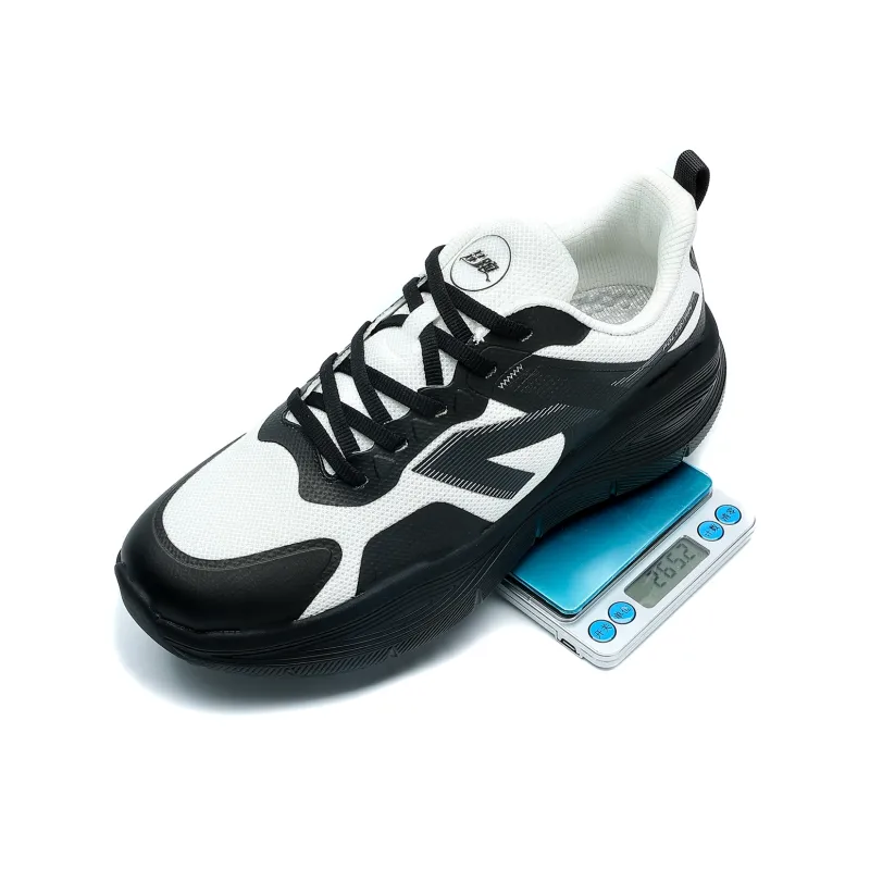 POLUDIYIPI Blaze S9 PRO Balance Support Lightweight Breathable Anti-Rollover Low-Top Running Shoes Unisex Black White-4