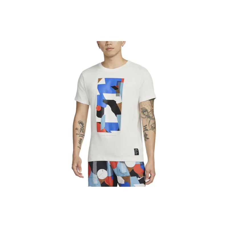 Nike T Shirt Men's Phantom Gray White-2