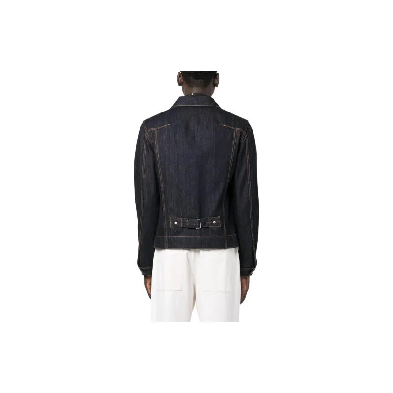 Alexander McQueen Denim Jackets Men Dark Blue-1