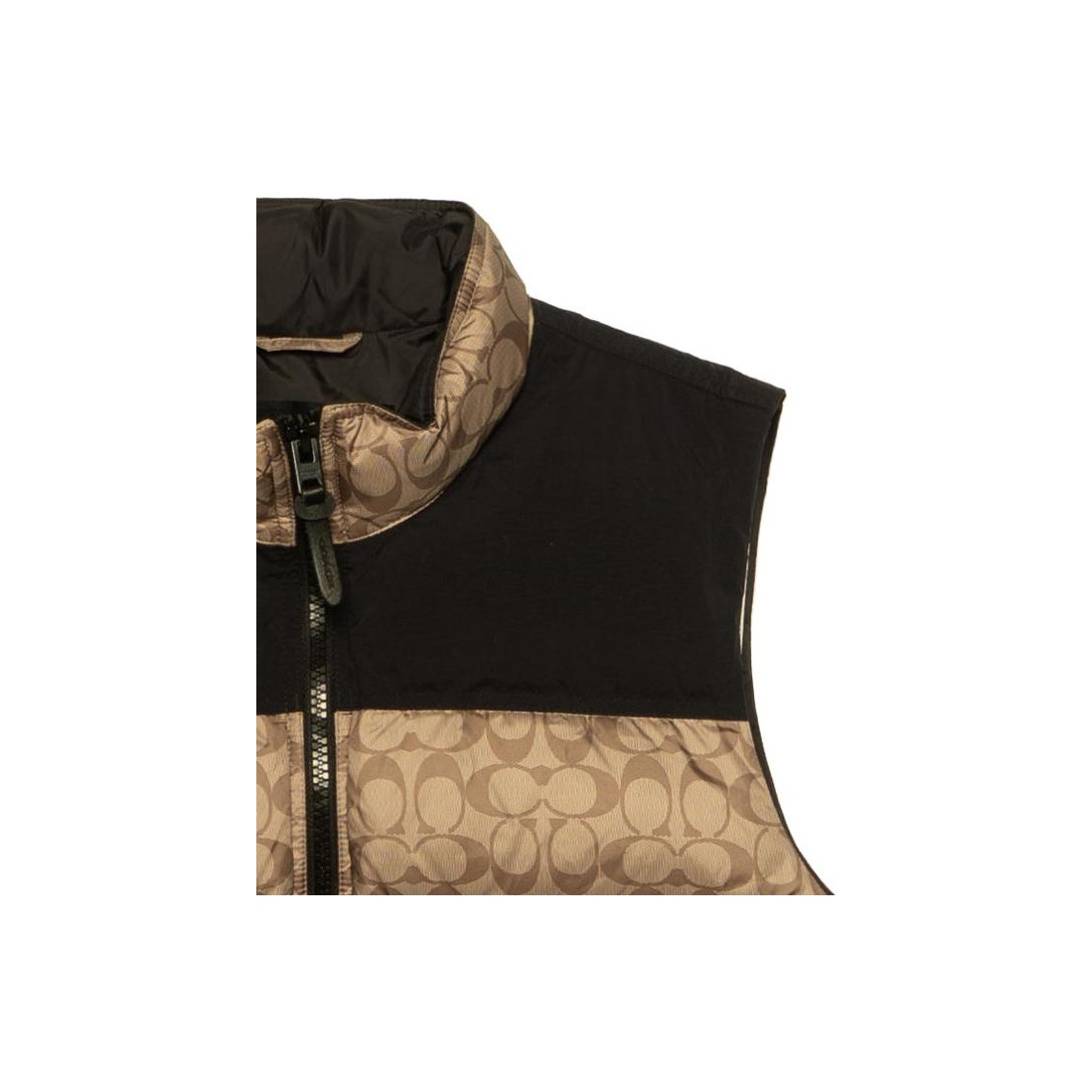 COACH Men Signature Down Vest Golden - POIZON COACH Men Signature Down Vest Golden - POIZON