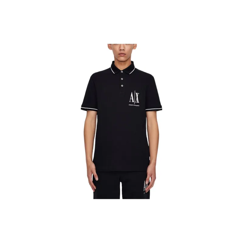 ARMANI EXCHANGE Polo Shirt Men's Blue-4