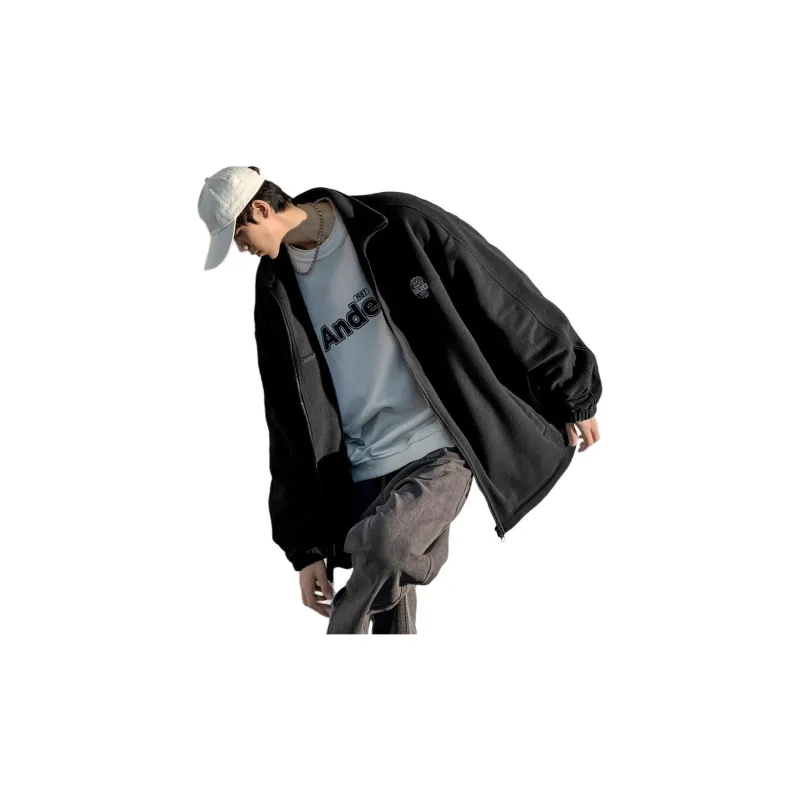 Tonlion Jackets Coats Men's Black-1