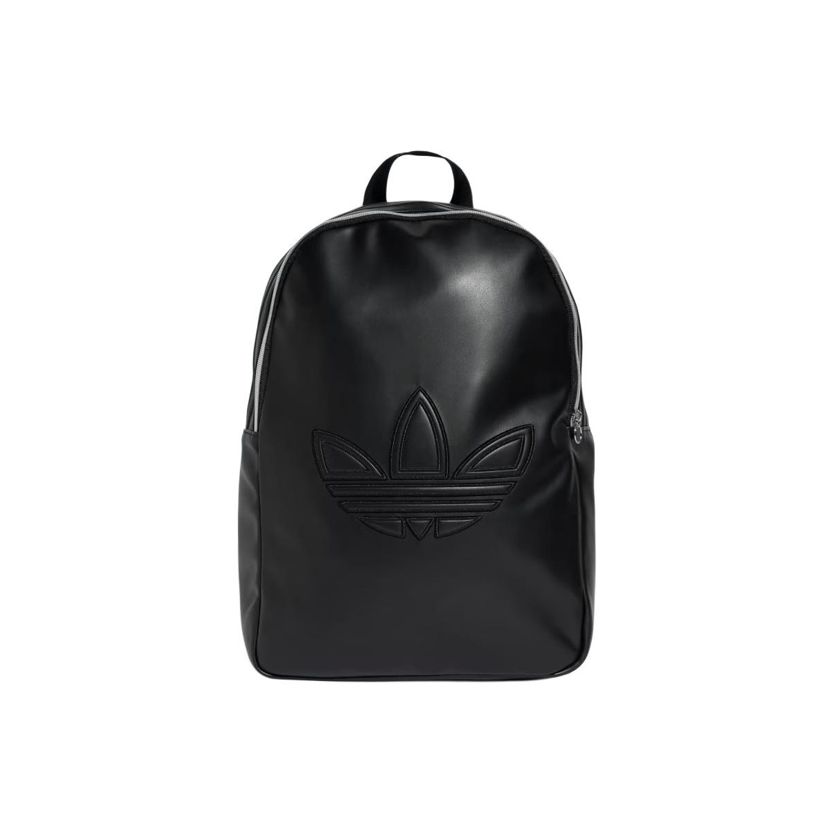 adidas originals leather look mini backpack in black