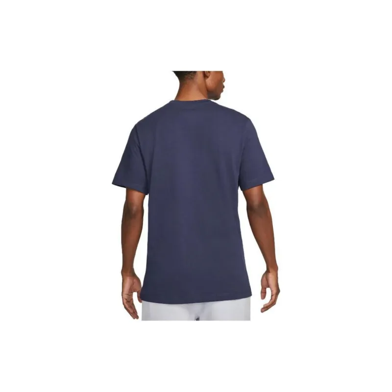 Nike T Shirts Men Navy Blue-2