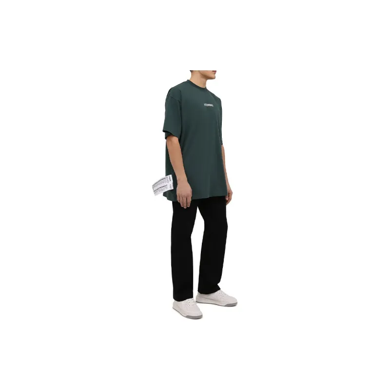 Vetements T-Shirts Men Green-3