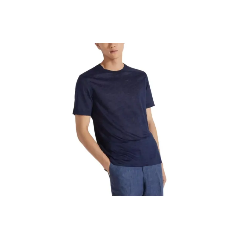 Ermenegildo Zegna Fine knit Linen T shirt-3