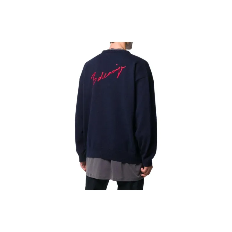 Balenciaga Sweaters Men Marine Blue-2