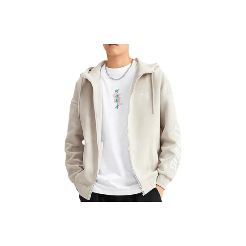 LiNing Sweatshirt Unisex Bud Yellow Gray-2