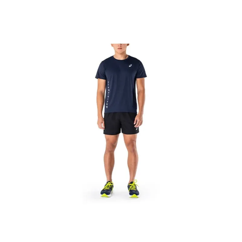 Asics KATAKANA MESH SS TOP T-Shirt Men's Blue-2