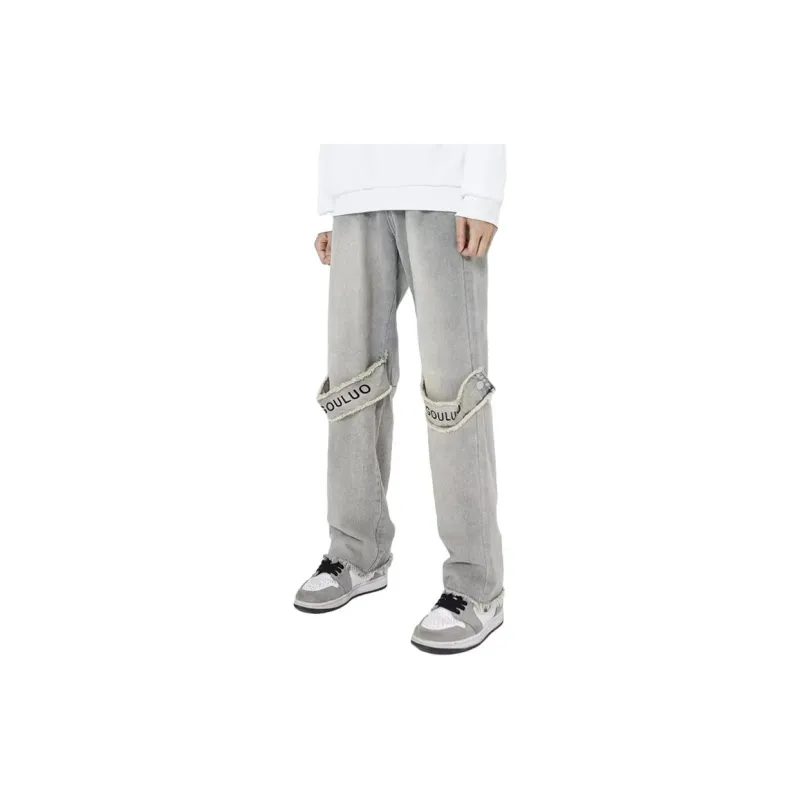 EOEI Jeans Men Yellow Mud-2