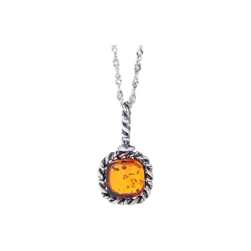 S&A Amber Jade Necklaces Women's-1