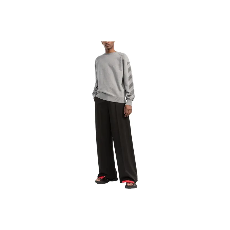 OFF WHITE Diag Sweat It Knit Crewneck-2