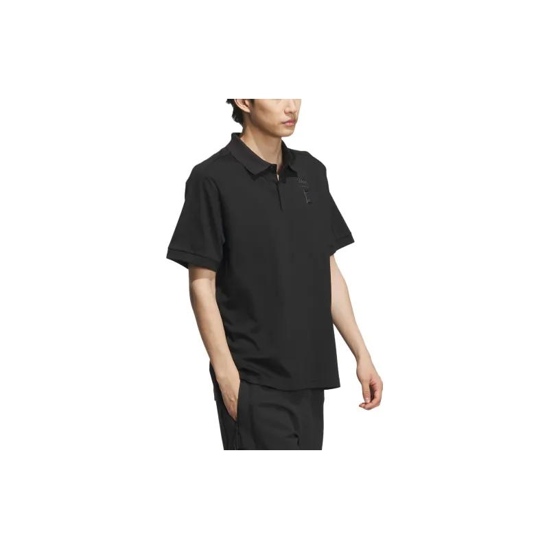 Adidas Polo Shirts Men Black-2