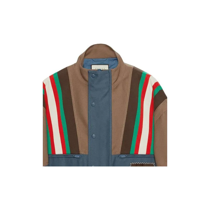 GUCCI Jackets Men Blue-4