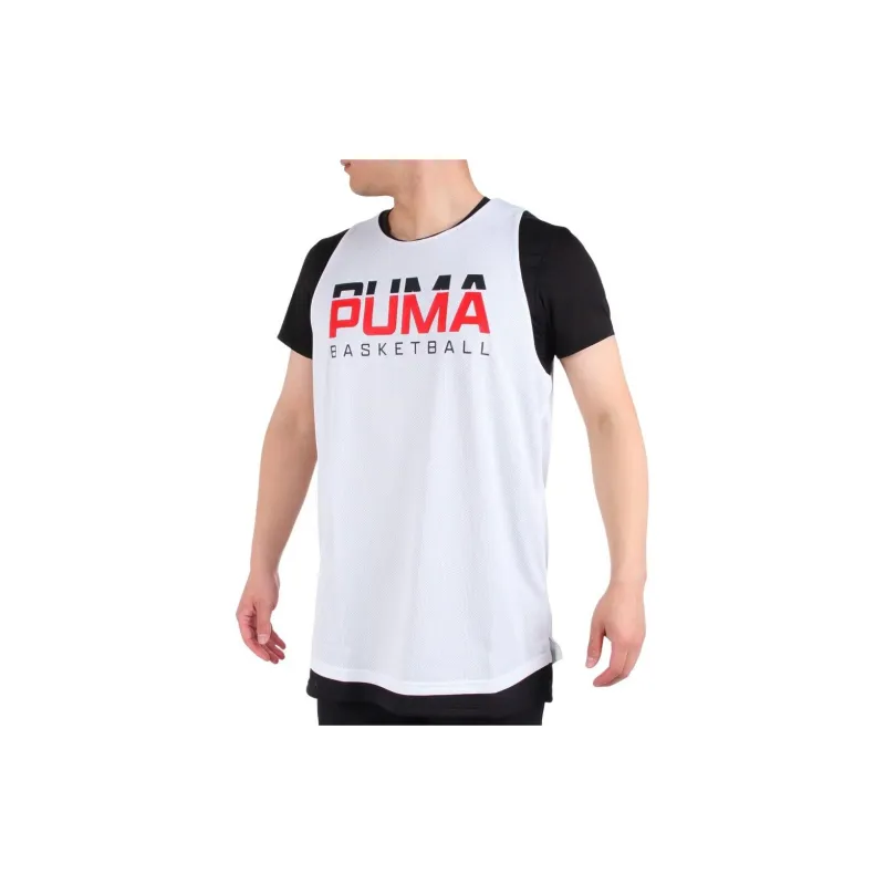 PUMA Tank Top Men's Black White-2