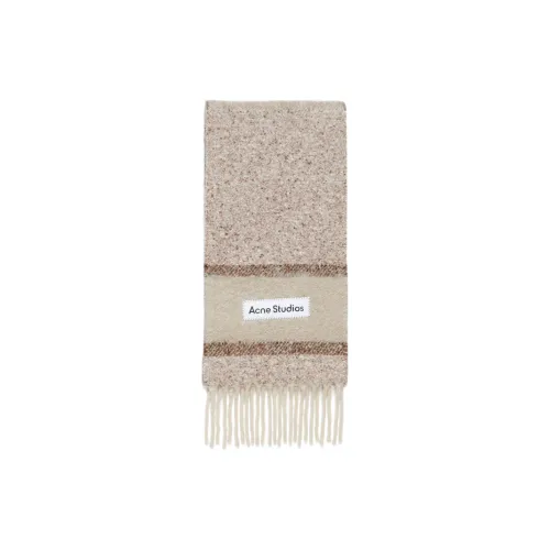 Acne Studios Fringed Logo Scarf